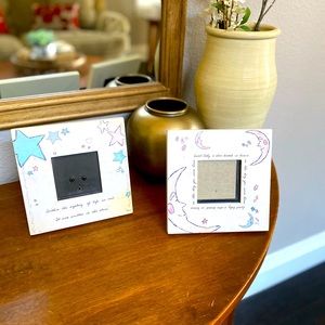 Star and Moon picture frames 3 x 3
